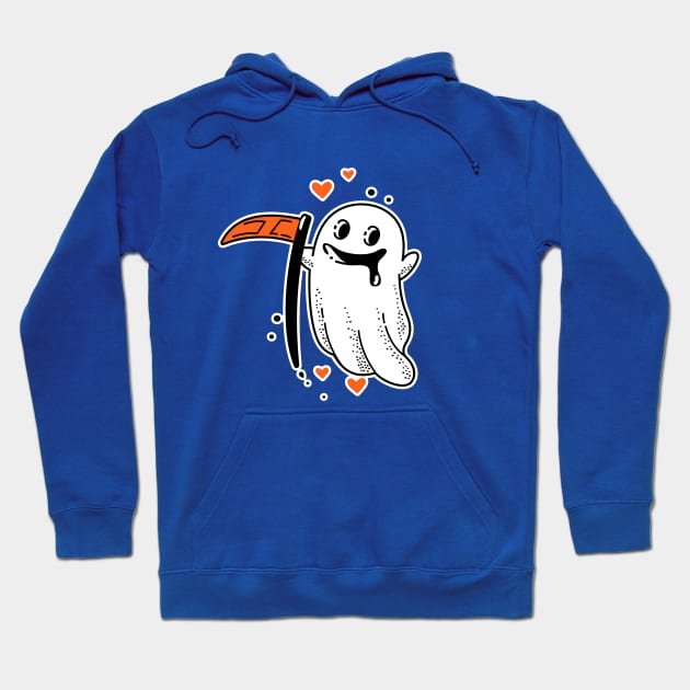 Ghost with a scythe Hoodie by My Happy-Design